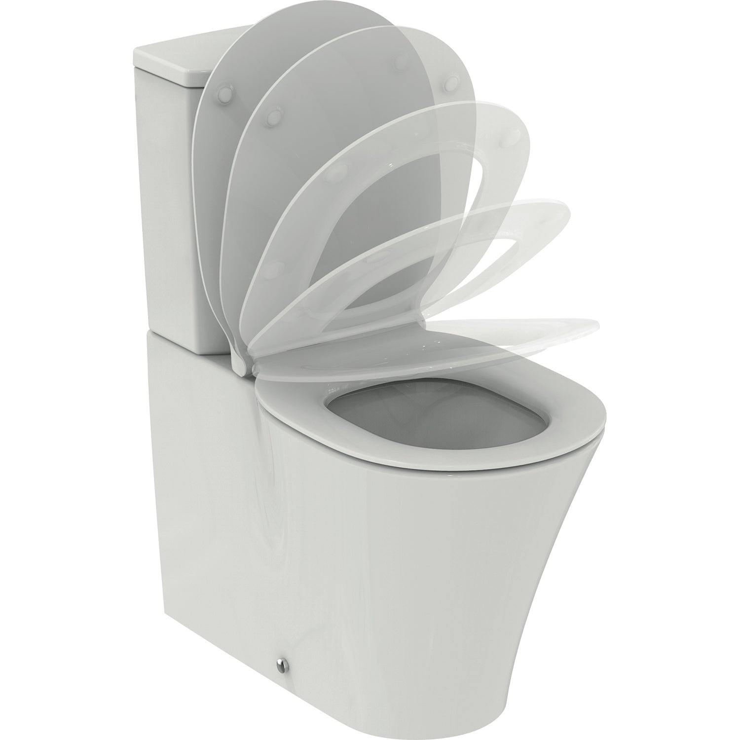 Coppia di sanitari con cassetta Ideal Standard Connect Air con sedile a chiusura SoftClose