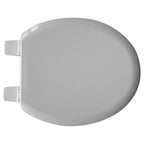 Sedile wc universale legno e poliestere Carrara & Matta Modello 5000 cerniere in plastica- Grigio