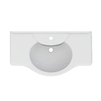 Consolle universale con troppo pieno BathCore 105 cm - Bianco lucido