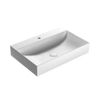 Lavabo rettangolare T-Edge 70x47x12 cm Ceramica Globo â€“ Bianco lucido