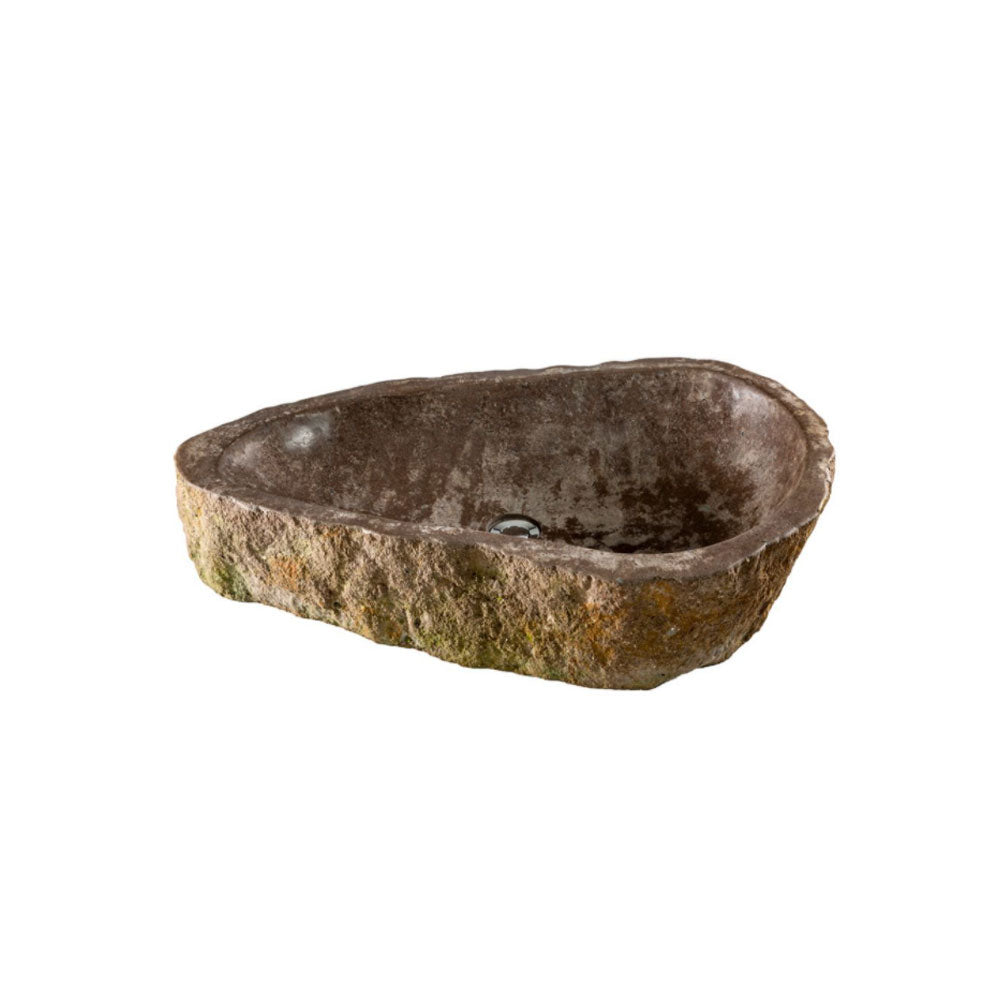 Lavandino da appoggio a vasca 'Joya 90' cm 90x40 by Cipi - in pietra di fiume