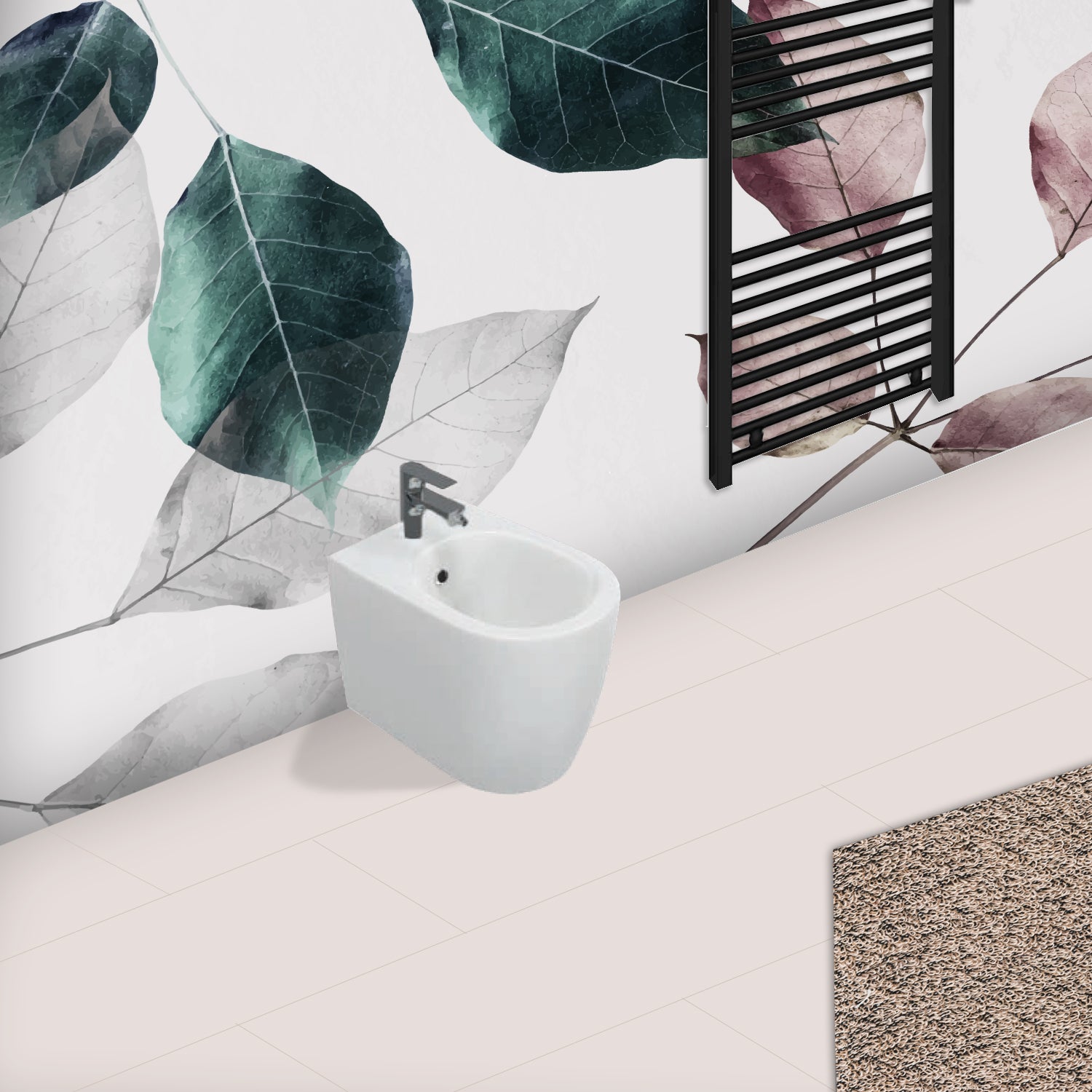 Bidet Filomuro Rimless BathCore serie Infinity 53x36