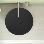 Lavabo da appoggio nero opaco Ceramica Globo T-Edge Ã˜ 37 h.16 cm