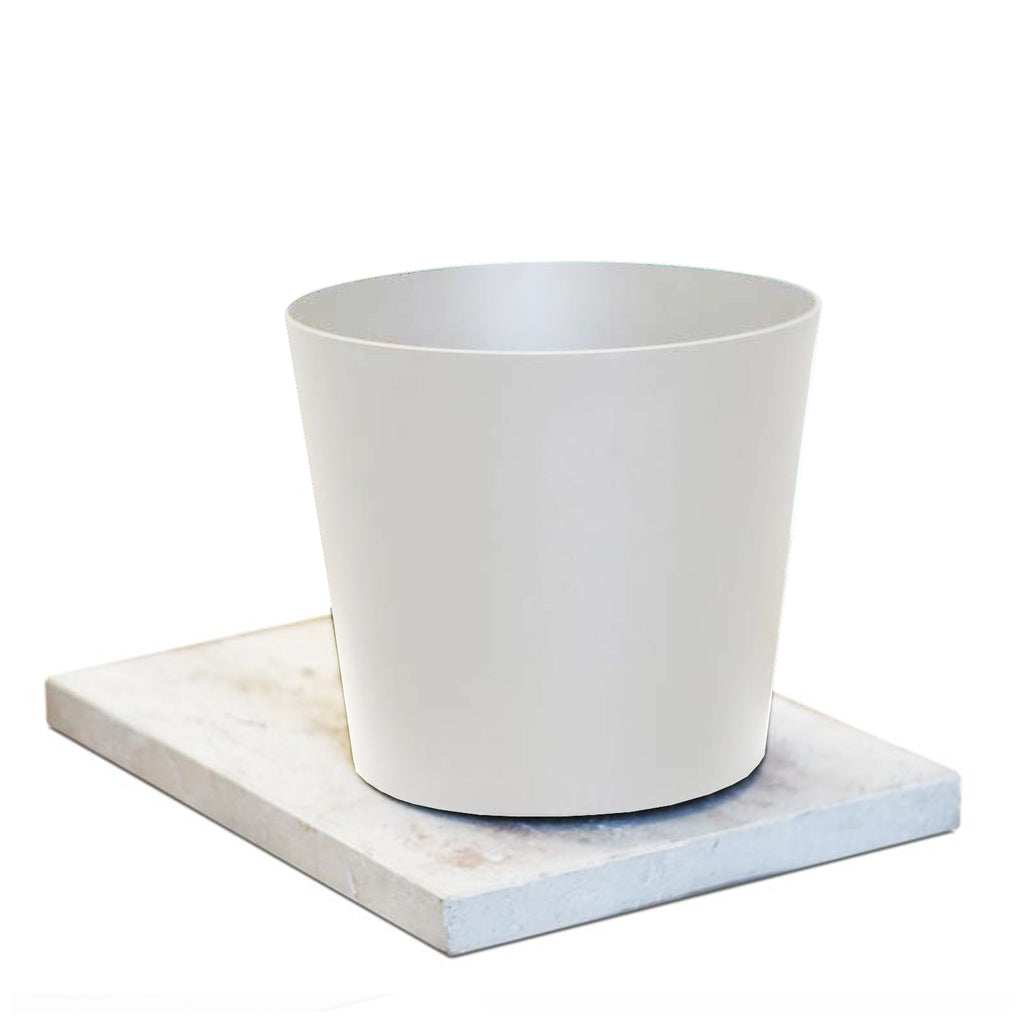 Base in travertino con secchio in alluminio verniciato bianco e piletta per fontane Fasten-Frog-Newest-Bridge-Connect
