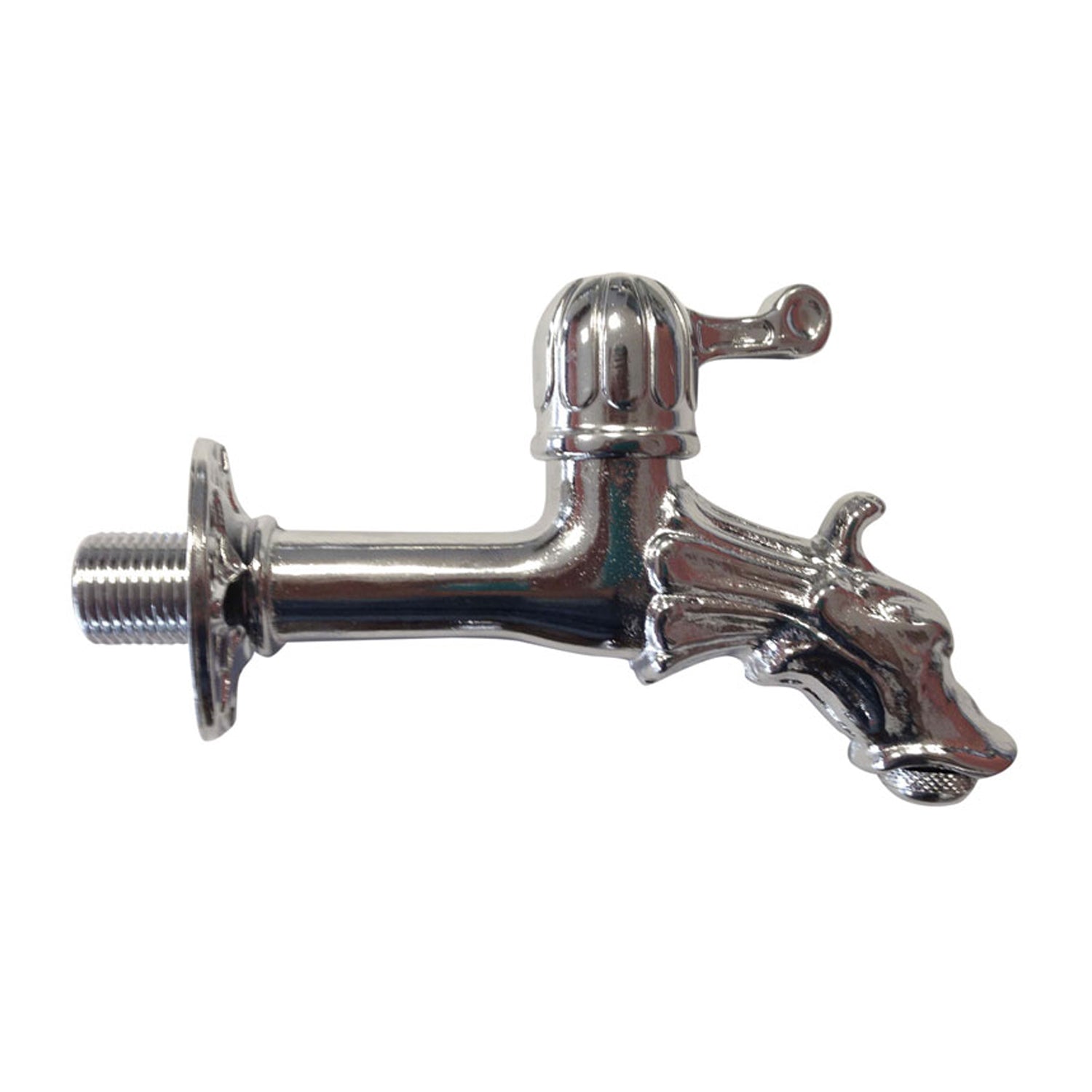 Rubinetto decorativo in ottone cromato con attacco 1/2" ideale per esterni a forma animale