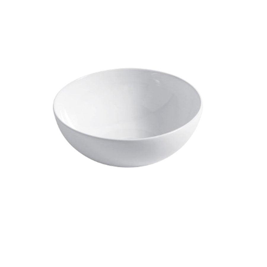 Lavabo da appoggio semisferico Ã˜42cm in ceramica bianca lucida serie Slim Disegno-Ceramica