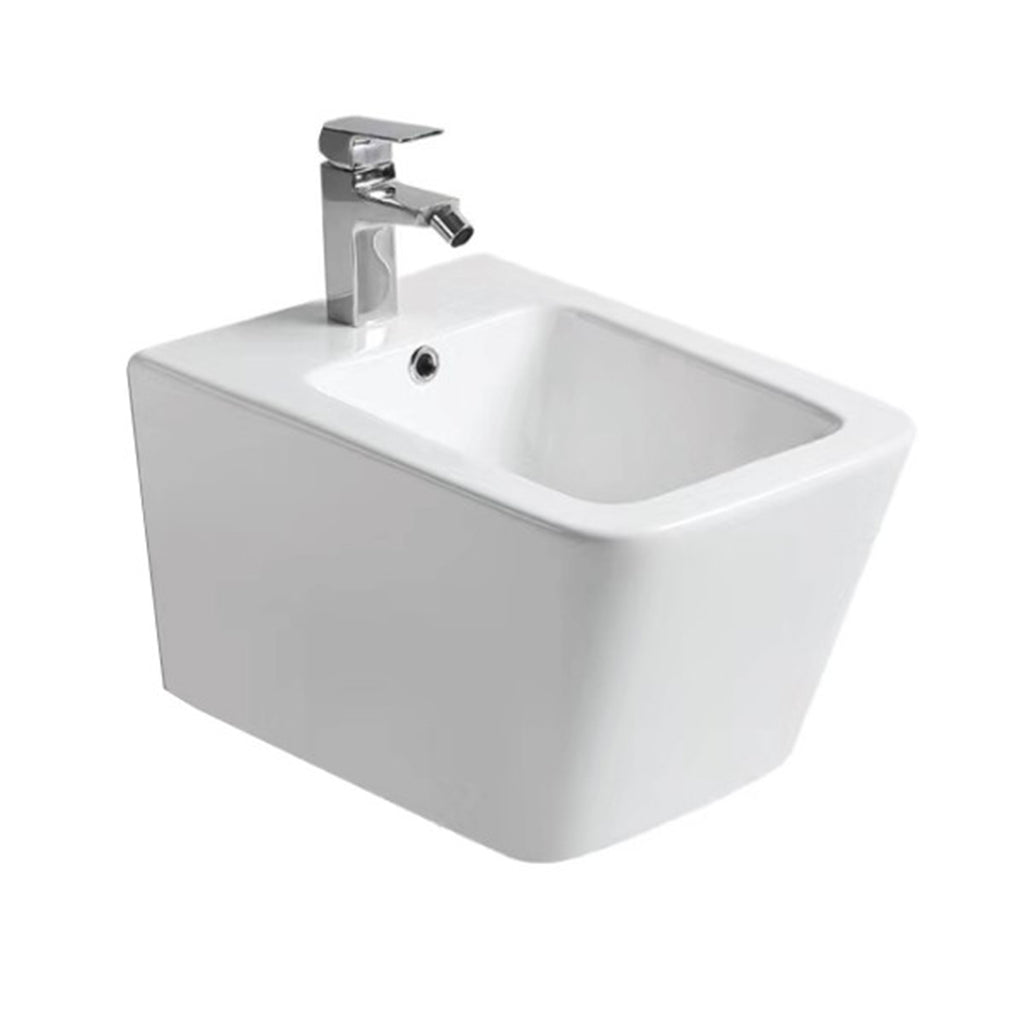 Coppia di sanitari sospesi con copriwater incluso BathCore serie Evo