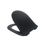 Sanitari filomuro collezione Tiara di Linpha Sanitary cm 36x53 senza brida con copriwater soft close -Nero Opaco