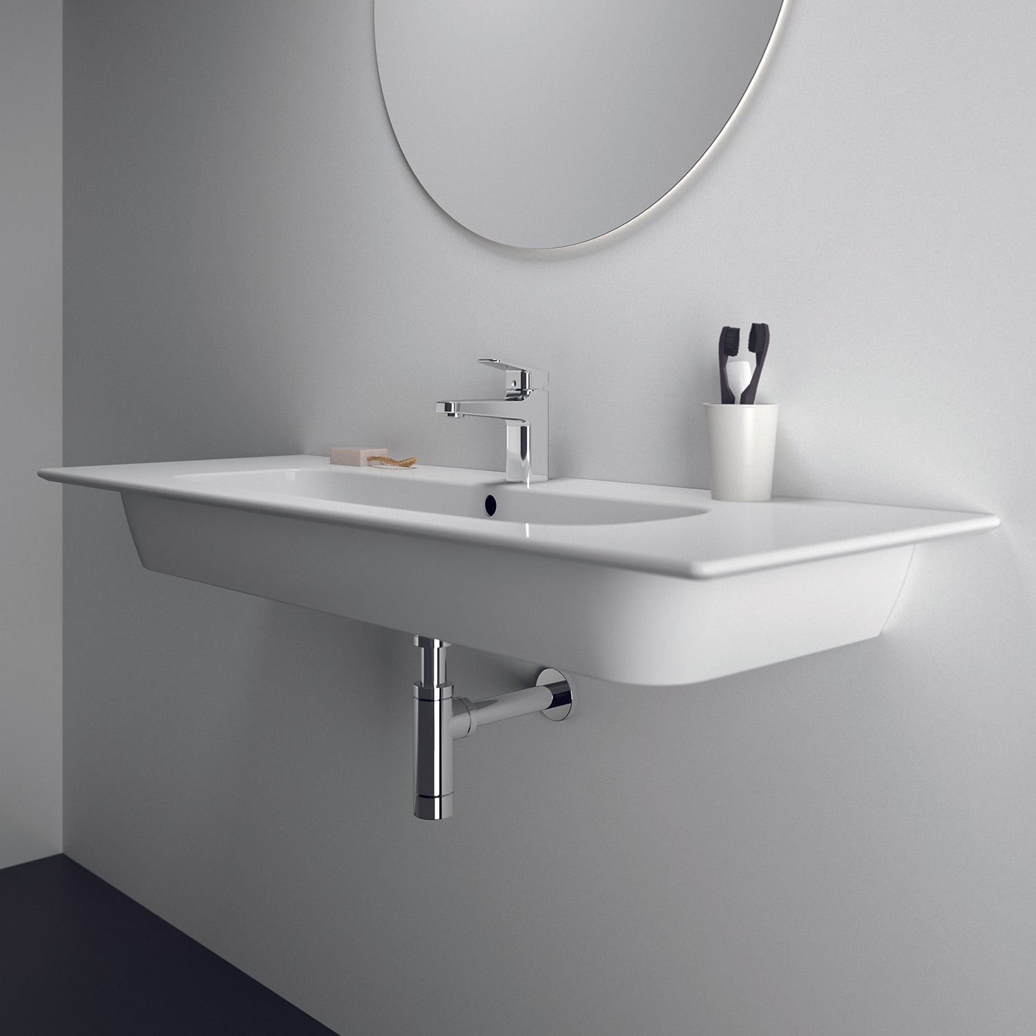 Lavabo top da 124 cm Ideal Standard i.life A