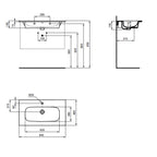 Lavabo top da 84 cm Ideal Standard i.life A