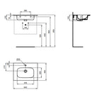 Lavabo top da 64 cm Ideal Standard i.life A