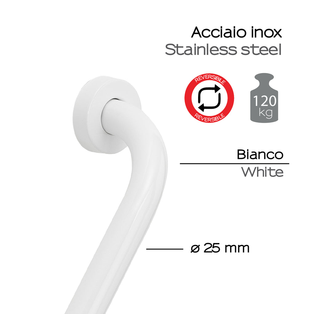 Maniglione reversibile 135Â° Up di Gedy - Bianco