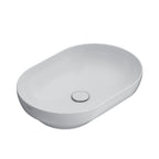Lavabo ceramica bianca opaca Globo T-Edge installazione d'appoggio o a incasso