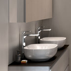 Lavabo da appoggio modello Illusion Rak Ceramics con vasca ovale cm 60x38
