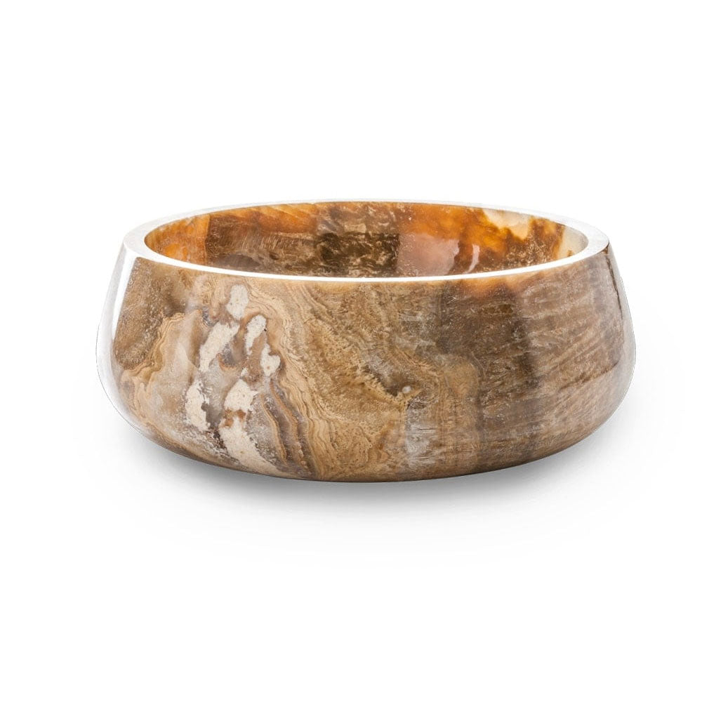 Lavandino da appoggio 'Kraton Basin' in onice massiccio cm 40x15h by Cipi