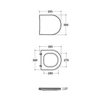 Coprivaso FORTY3 soft close bianco