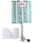 Cassetta incasso Pucci ECO con canotto di collegamento e Placca Bianca - wc a pavimento