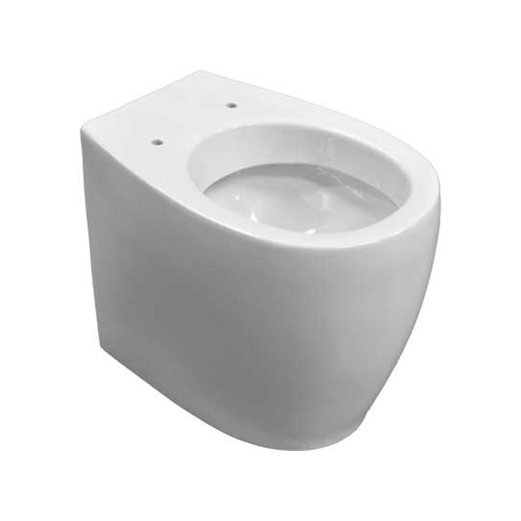 Vaso filomuro con scarico universale e sedile tradizionale serie Duomo cm 54x35