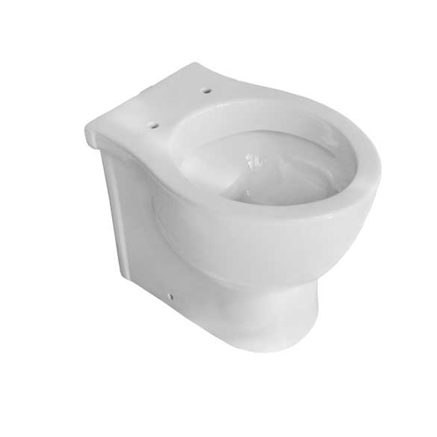 Vaso filomuro con scarico universale e sedile tradizionale serie Colosseo cm 50