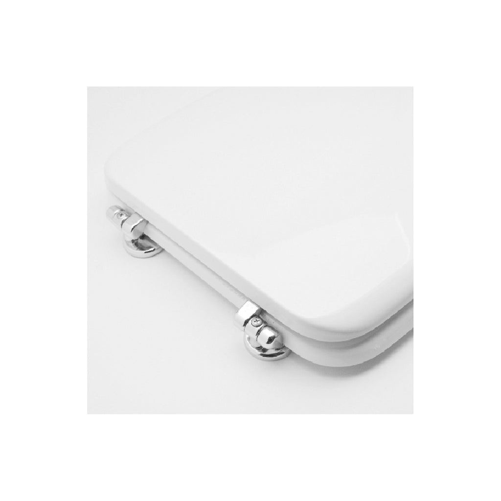 Sedile WC per Senesi vaso Pienza Sospeso con cerniere regolabili - Bianco