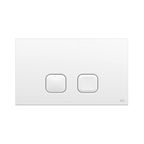 Placca di comando OLI 74 in ABS per cassette di scarico ad incasso 23x15 cm - Bianca