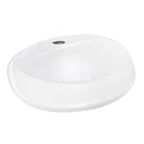 Lavabo sospeso modello Cloud Rak Ceramics cm 65x44 ceramica bianca lucida senza troppopieno