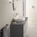 Lavabo sospeso modello Cloud Rak Ceramics cm 65x44 ceramica bianca lucida senza troppopieno