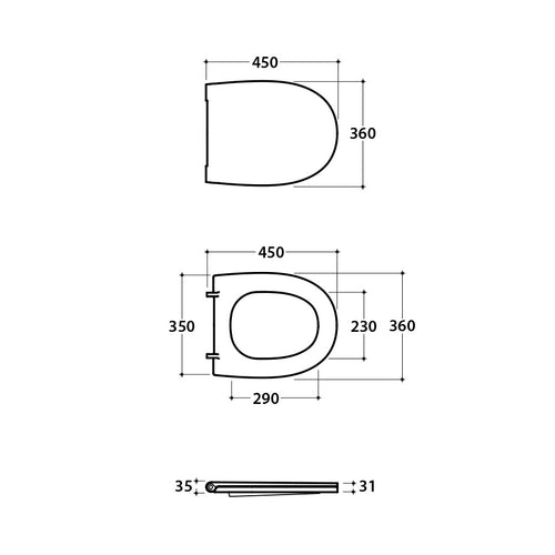 Coprivaso 4ALL termoindurente soft close bianco