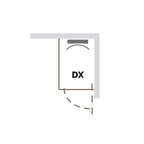 Vasca per anziani modello Light Blue 1015x720x1000 mm apertura a destra