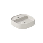 Lavabo da appoggio con angoli stondati serie Smart-B di Ceramica Galassia -  Sabbia 45cm