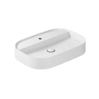 Lavabo da appoggio rettangolare con angoli stondati serie Smart-B di Ceramica Galassia -  Bianco lucido 65x45cm