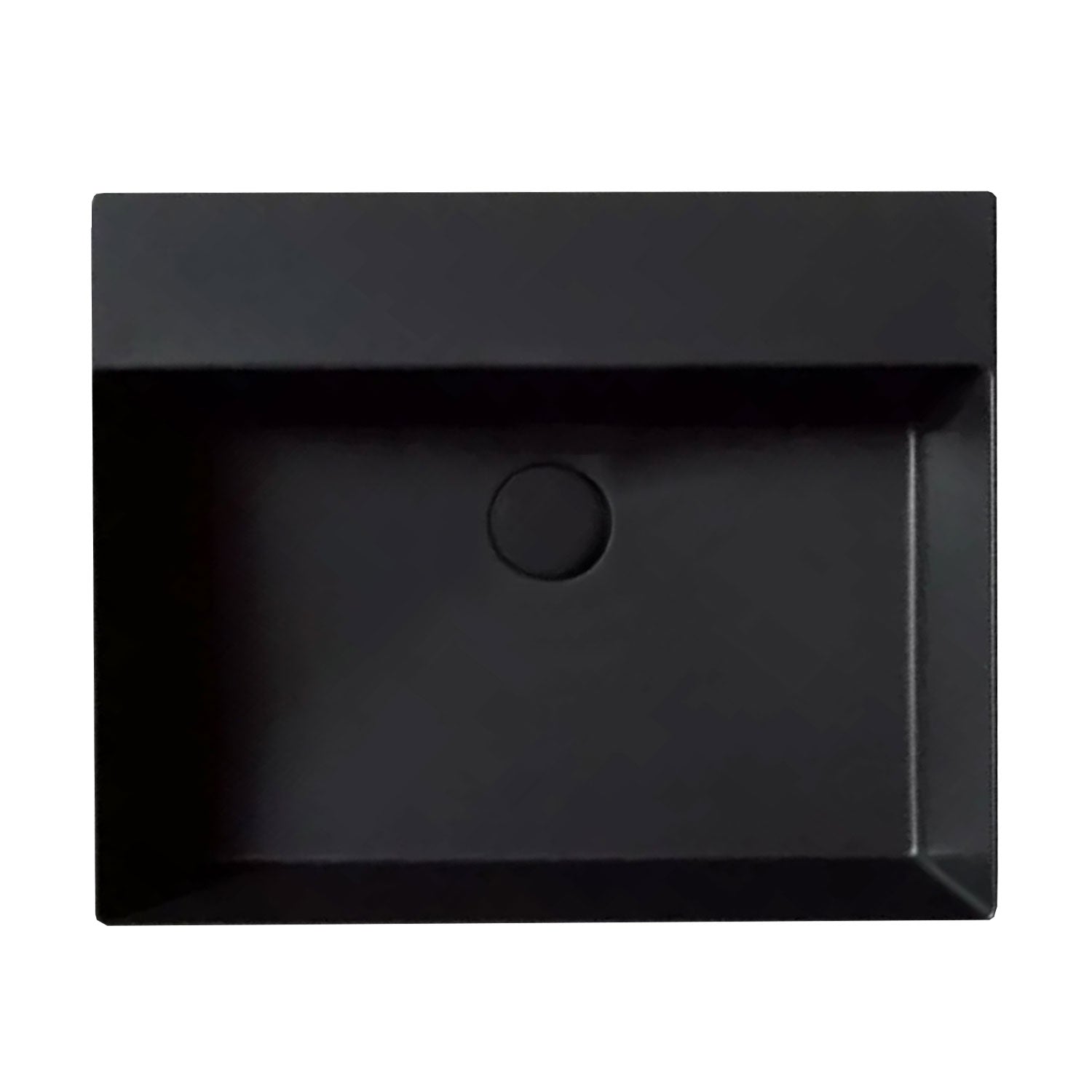 Lavabo da appoggio squadrato Ceramica Azzurra Elegance 60x45 cm - Carbone