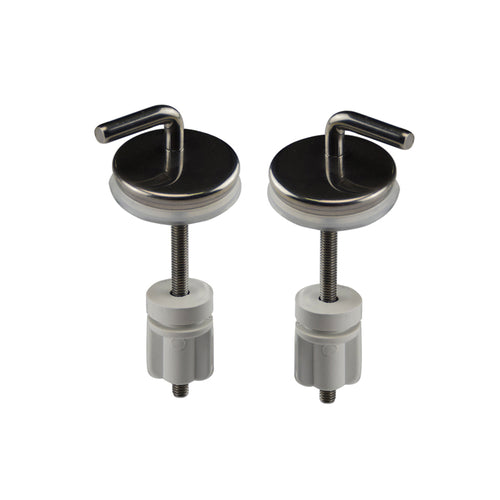 Sedile wc in termoindurente per vaso Eos serie Mistral con cerniere regolabili normal close