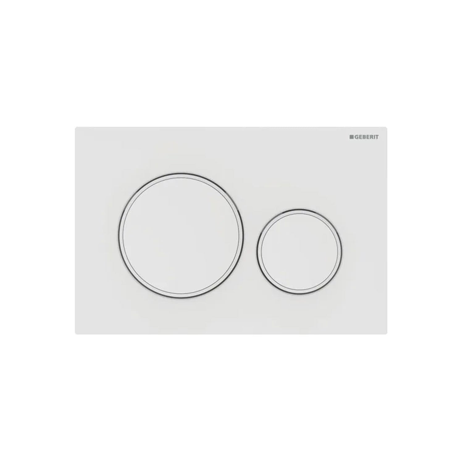 Piastra di azionamento Geberit Sigma 20 Bianca facile da pulire