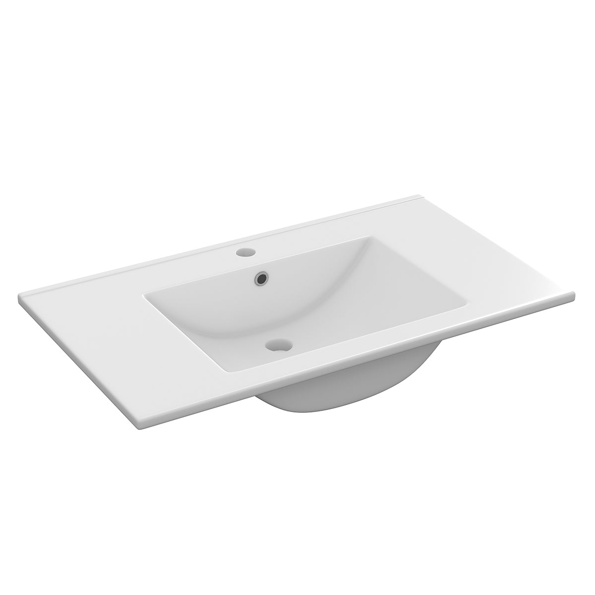 Lavabo in ceramica BathCore 80x45 cm - Bianco