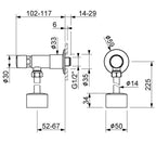 Rubinetto temporizzato a parete per orinatoio firmato MCM