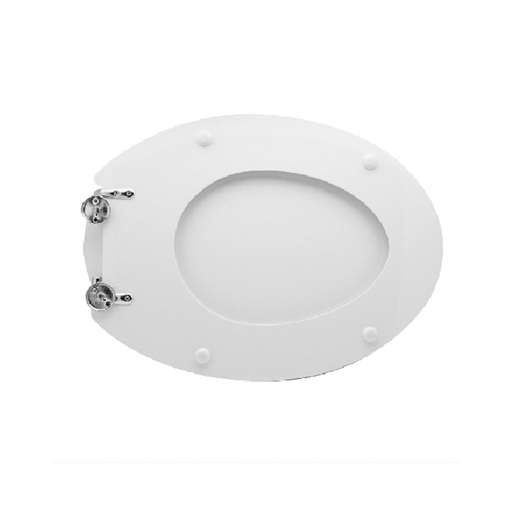 Sedile wc per Hatria vaso Sculture con cerniere regolabili - Bianco