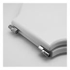 Sedile WC per Globo vaso Bowl 50 con cerniere regolabili - Bianco