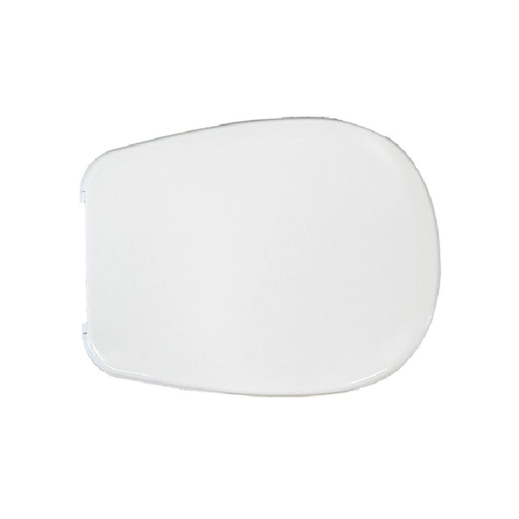 Sedile WC per Globo vaso Affetto con cerniere fisse in Acciaio Inox - Bianco