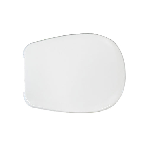 Sedile WC per Globo vaso Affetto con cerniere fisse in Acciaio Inox - Bianco