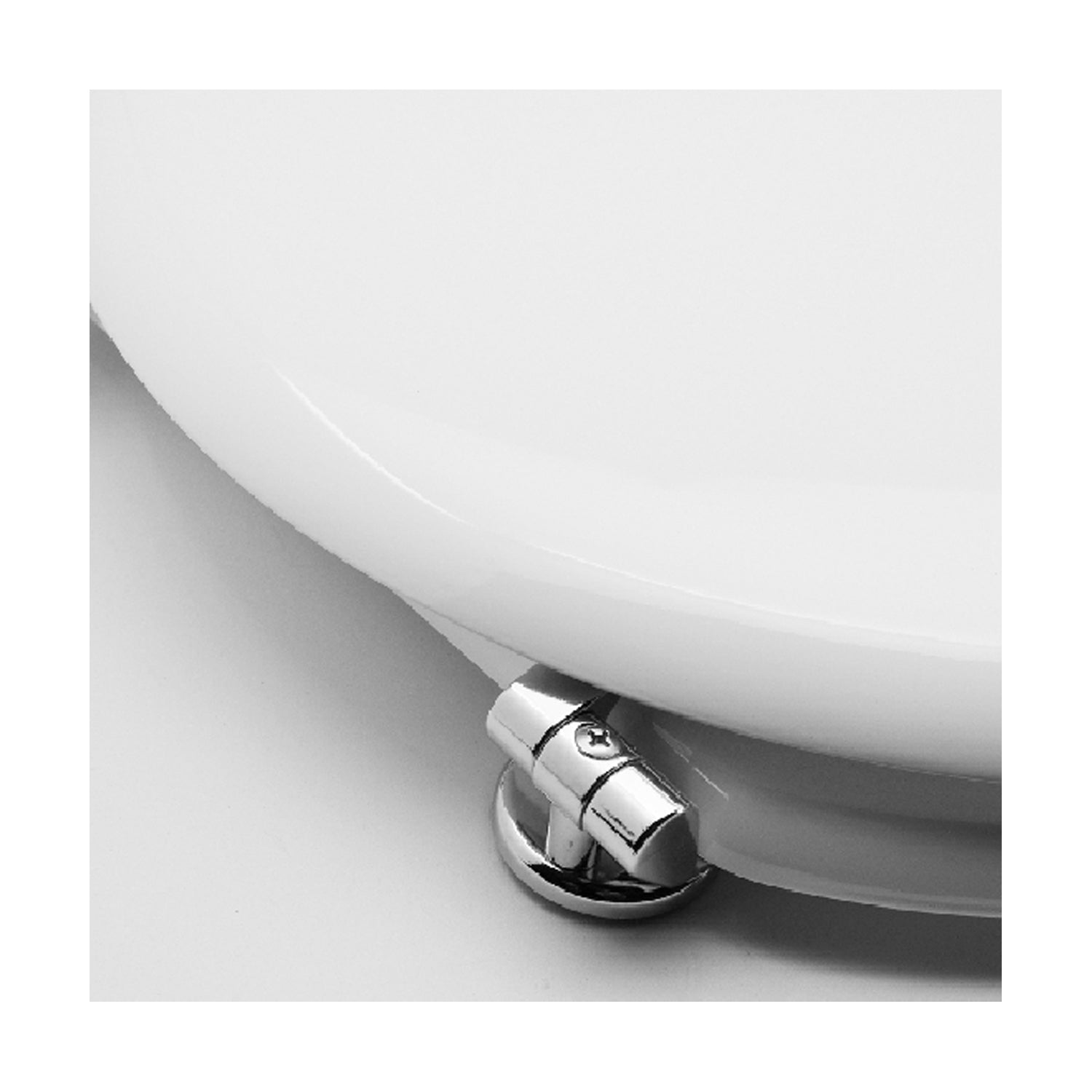 Sedile WC per Gravena vaso Conio con cerniere regolabili - Bianco