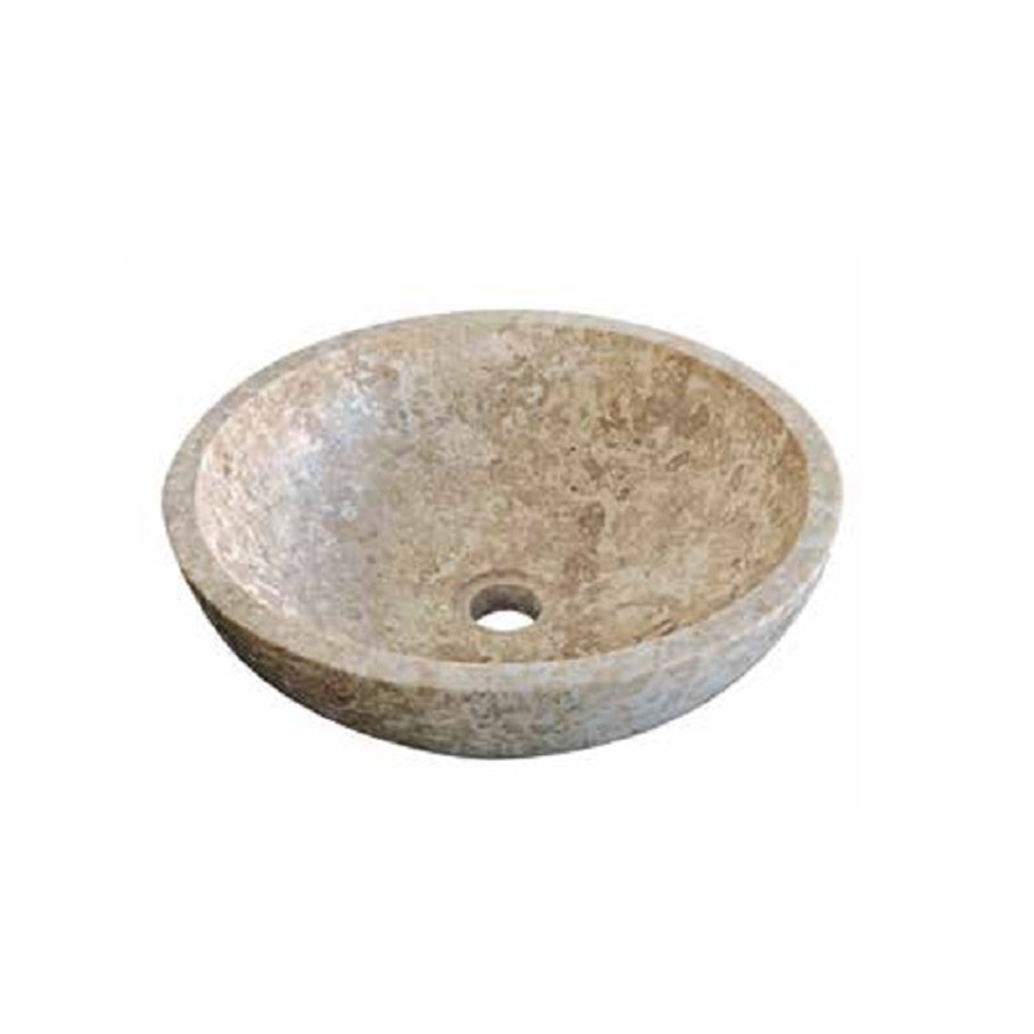 Lavabo da Appoggio in Marmo Tondo Trotol Levigato