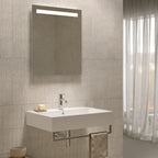 Lavabo rettangolare Stone 70x50x13 cm Ceramica Globo â€“ Bianco lucido