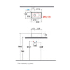 Lavabo rettangolare da appoggio Bonsai 34x19x12 cm Ceramica Globo - Bianco lucido