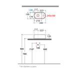 Lavabo da appoggio Bonsai 34x19x12 cm Ceramica Globo - Bianco lucido