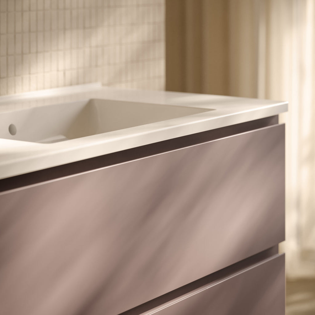 Lavabo sospeso o su base Anita 71x46x16 cm Ceramica Globo - Bianco lucido