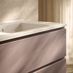 Lavabo sospeso o su base Anita 81x46x16 cm Ceramica Globo - Bianco lucido