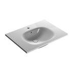 Lavabo sospeso o su base Boulevard 71x51x18 cm Ceramica Globo - Bianco lucido