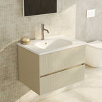 Lavabo sospeso o su base Boulevard 71x51x18 cm Ceramica Globo - Bianco lucido