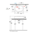 Lavabo da appoggio modello Lalita 61x42x16 cm Ceramica Globo - Bianco lucido LT061.BI